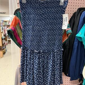 Birch & Stone Navy Strapless Floral Sundress